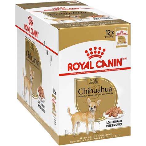 Founded by a french veterinarian in 1968, royal canin produces pet food to serve nutritional needs of dogs of different sizes, ages, breeds and lifestyles. Royal Canin Breed Health Nutrition Chihuahua Adult Wet Dog ...