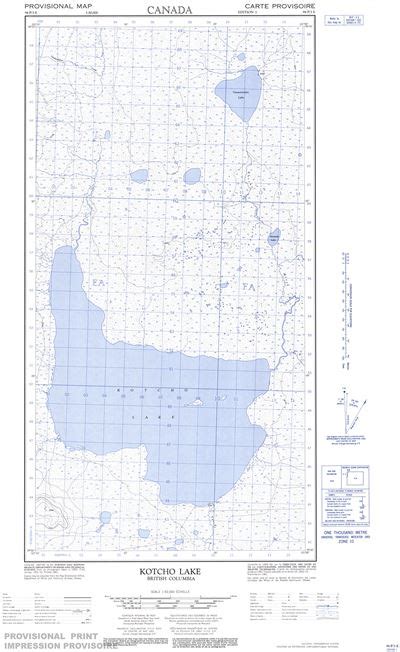 094p03e Kotcho Lake Topographic Map