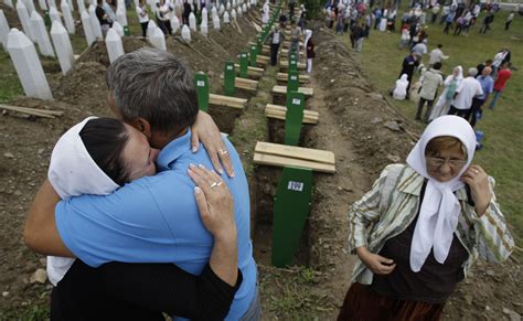The srebrenica massacre is the only episode of the bosnian war to be defined as a genocide, including. Srebrenica massacre victims remembered - Photo 1 ...