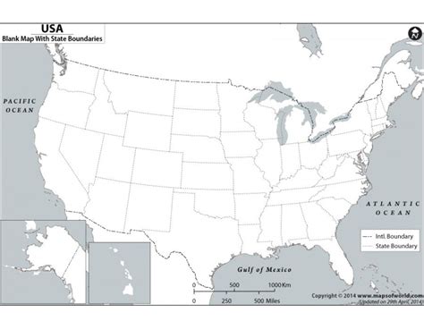 Blank Us Map With State Boundaries Map Us Map Us Geography Images And