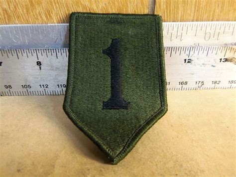 Us Army 1st Infantry Division Subdued Embroidered Patch Nos Ebay