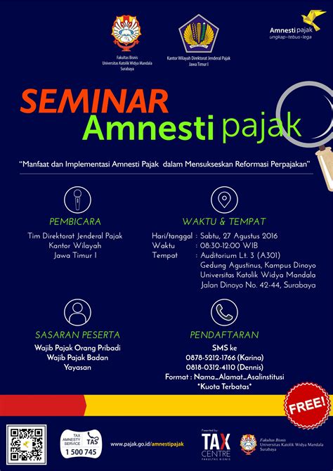 Amnesteem must not be used by female patients who are or may become pregnant. Seminar Amnesti Pajak | UKWMS