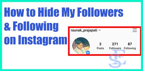 How To Hide My Followers And Following List On Instagram