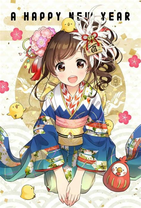 Pin By 성수 홍 On New Year 2017 Anime Chibi Anime Kimono