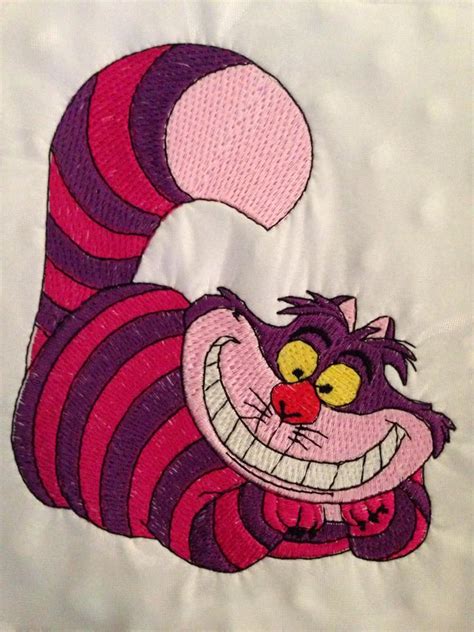 Cheshire Cat From Alice In Wonderland Embroidery Design