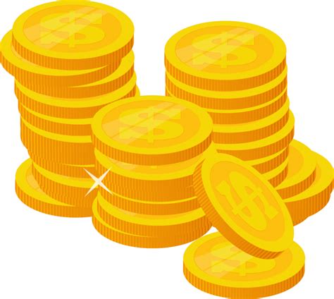 Stack Of Gold Coins Png Transparent