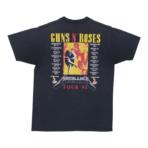 1992 metallica guns n roses tour shirt wyco vintage