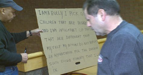 Ohio Man Ordered To Hold Sign Saying He Is A Bully