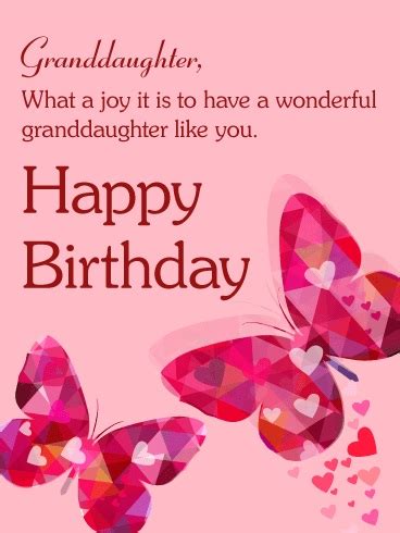 I hope this upcoming year brings you nothing but joyous moments. 10 Beautiful Cards for a Granddaughter's Birthday | Happy ...