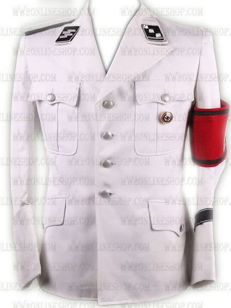 Replica Of Allgemeine SS Officers M White Tunic Full Uniform For Sale