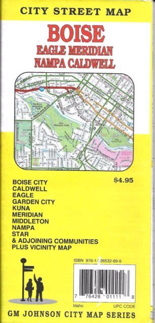City Street Map Of Boise Eagle Meridian Nampa Caldwell Id By Gmj