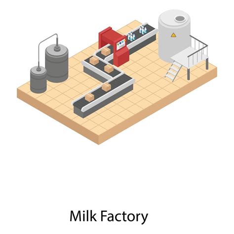 Milk Factory Elements 2730244 Vector Art At Vecteezy