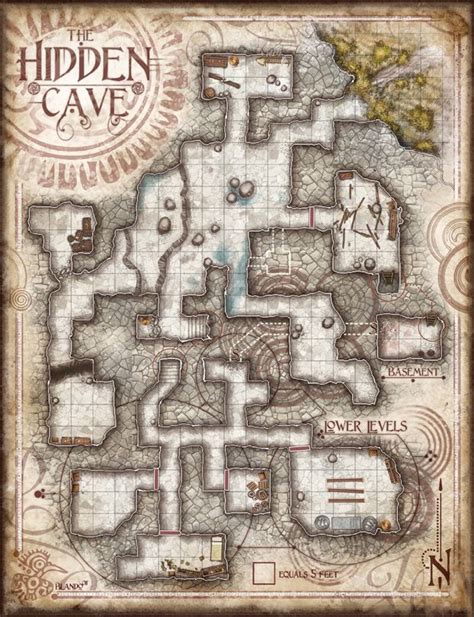 Dnd 5e Goblin Cave Bandit Lair Camp Battle Maps Fantasy Map