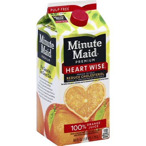 Minute Maid® Premium Heart Wise Pulp Free Orange Juice 59 Fl Oz