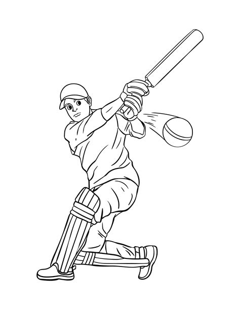 Cricket Isolated Coloring Page For Kids 11418460 Vector Art At Vecteezy