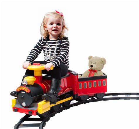 Rollplay Steam Train 6 Volt Childrens Battery Ride On Toy Walmart