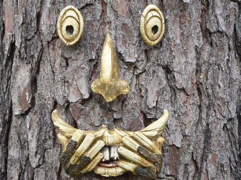 Lady Ms Haunted Parlor Faces On Trees