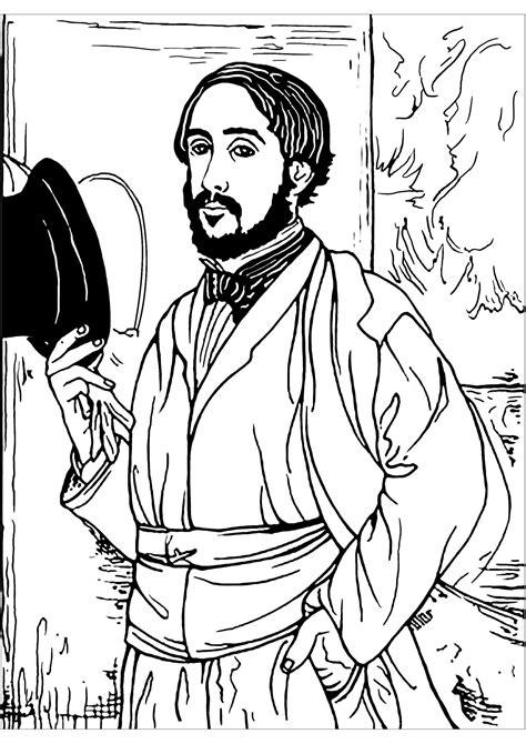 Download 101+ Arts Culture Famous Paintings Edgar Degas Coloring Pages
