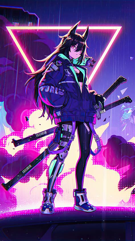 Cyberpunk Anime Girl 4k Dynamic Wallpaper
