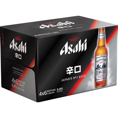 Asahi Super Dry Premium Lager 24x330ml Bottles