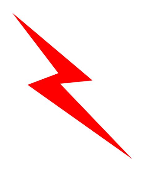 Red Lightning Bolt Clipart Clip Art Library
