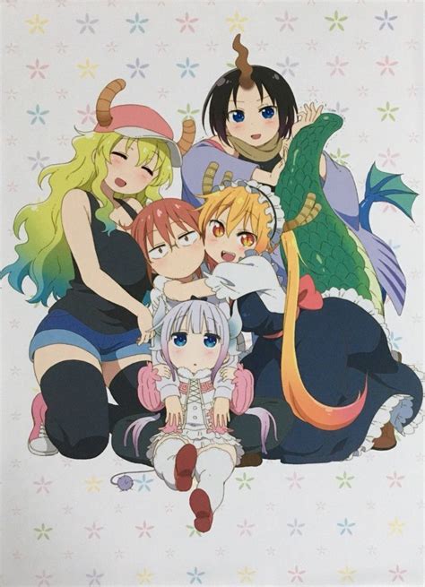 Kanna Kobayashi Tohru Lucoa Y Elma Yuri Anime Chica Anime Manga