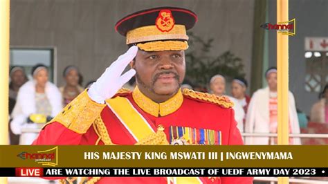 His Majesty King Mswati Has Arrived At The Uedf Army Day 2023 Youtube
