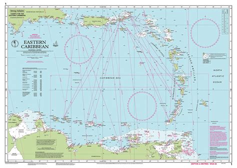 Nautical Chart Caribbean Sea
