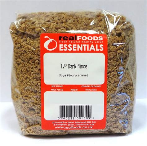 Check out this article and learn all about textured vegetable protein also known as tvp. Dark TVP Mince from Real Foods Buy Bulk Wholesale Online