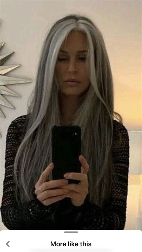 Pin By Deanna Pittman On Beauty Gray Hair Highlights Long Gray Hair Grey Hair Inspiration