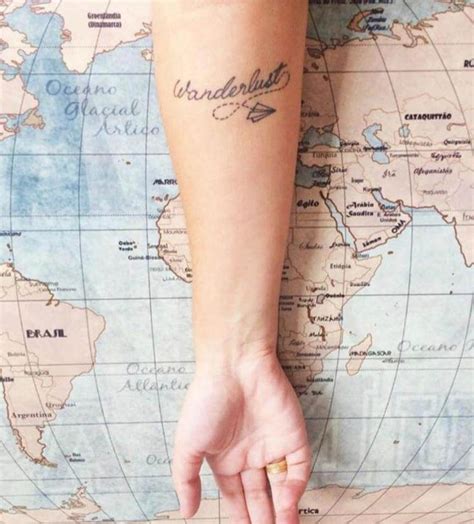 46 Wanderlust Tattoos For Anyone Obsessed With Travel Wanderlust