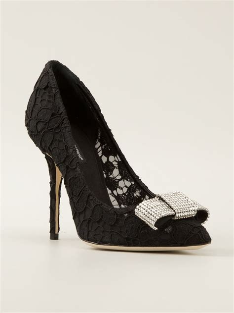 Dolce And Gabbana Floral Lace Pump Spinnaker 141 Lace