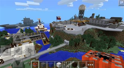 Modern City And Army Base Creation Minecraft Pe Maps
