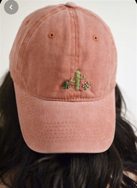 Embroidered Cactus Custom Embroidered Hats Embroidered Clothes Hand