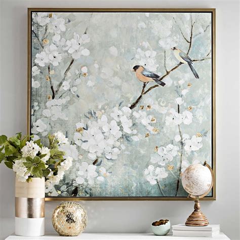 Cherry Blossoms Framed Canvas Art Print Kirklands Framed Canvas Art