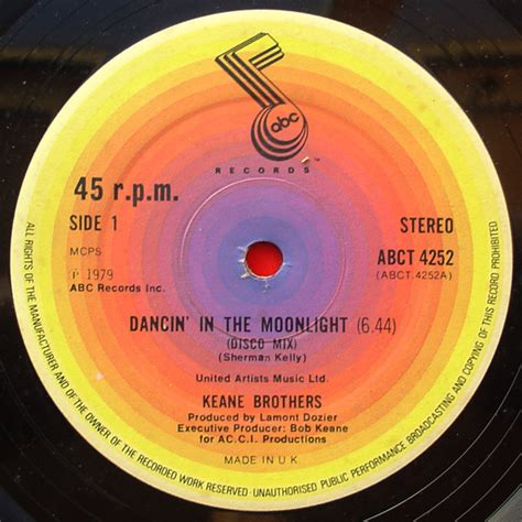Keane Brothers Dancin In The Moonlight Disco Mix 1979 Vinyl