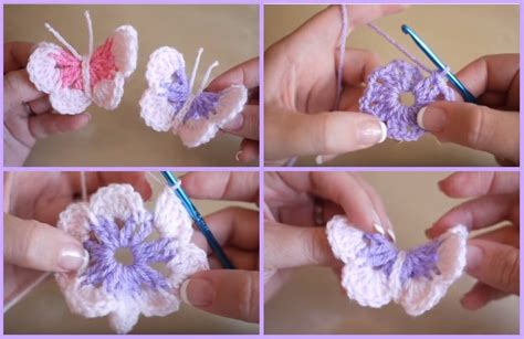 Easy Crochet 3d Butterfly Free Pattern Video