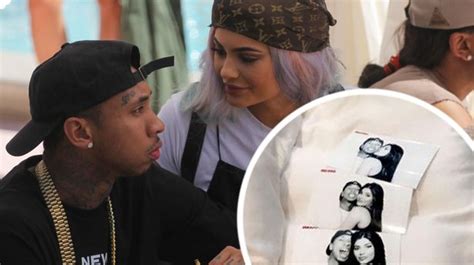 kylie jenner confirms she s back with tyga as she kisses him in loved up snaps mirror online