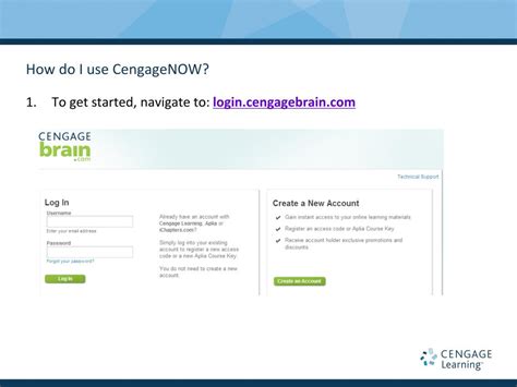 Ppt Cengagenow In Your Course Getting Started With Cengagebrain Your