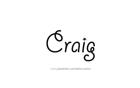 Craig Name Tattoo Designs