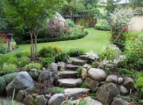 36 Stunning Front Yard Cottage Garden Landscaping Ideas Sloped Garden