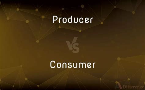 Producer Vs Consumer — Whats The Difference