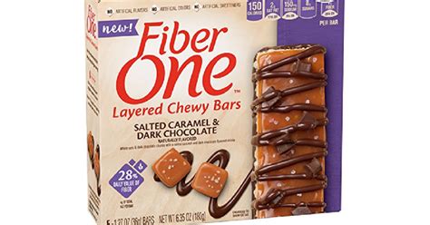 8 boxes of 5ct fiber one salted caramel and dark chocolate layered chewy bars 13 reg 24 free