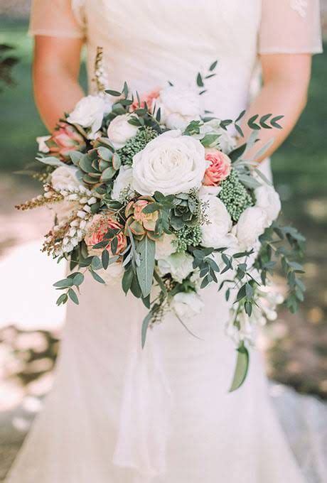 Wedding Bouquets With Roses Romantic Loose Rose Bouquet With Greenery