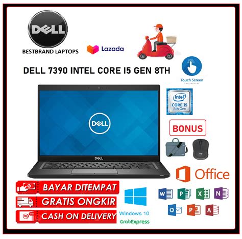 LAPTOP DELL LATITUDE 7390 CORE I5 GEN 8 TOUCHSCREEN RAM 8GB/256SSD 13