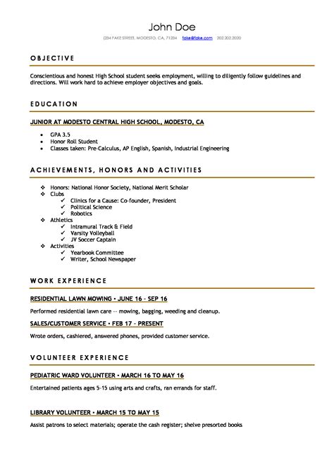 But what happens when you have none? High School Resume - Resume Templates For High School Students and Teens