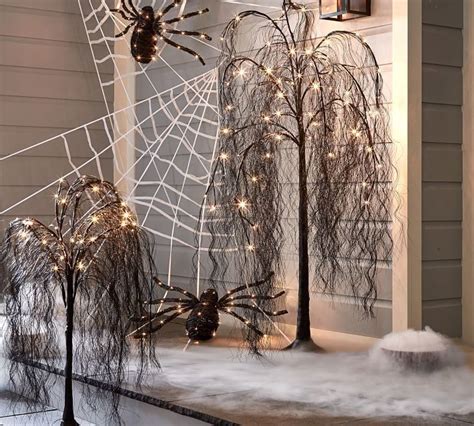 Pottery Barn Lit Weeping Witches Willow Tree Halloween Lighting