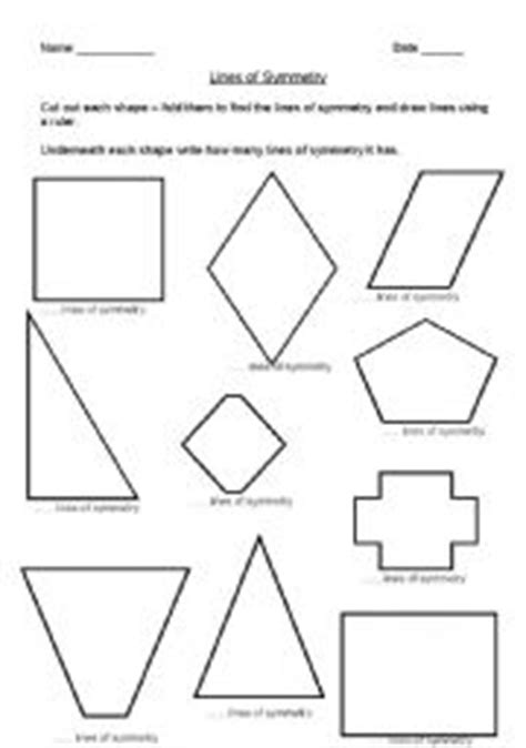 Look at the square below. English worksheets: Lines of symmetry