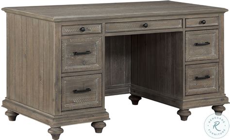 Cardano Driftwood Light Brown Executive Desk From Homelegance Coleman