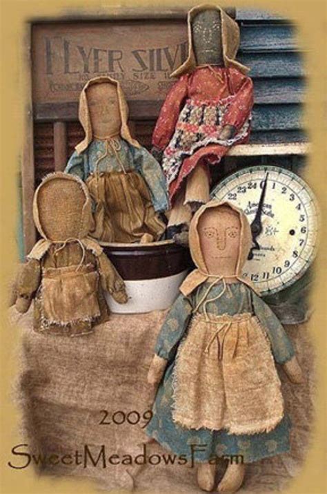 Ezpz Primitive Prairie Dolls And Stump Doll E Pattern Pdf Etsy In